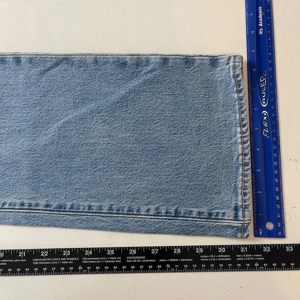 Levis 517 Jeans Mens 31x30 Blue Premium Bootcut Big E Denim Western Rodeo Ranch